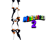 Dibujo Madagascar 2 Pingüinos pintado por cagarrutas