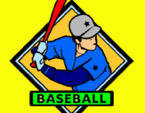 Dibujo Logo de béisbol pintado por magallanes