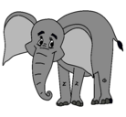 Dibujo Elefante feliz pintado por tomoto