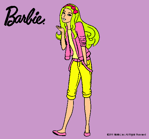 Barbie con look casual