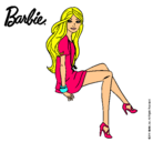 Dibujo Barbie sentada pintado por alisabe