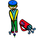Dibujo Jugador de golf II pintado por iviimagenes