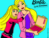 Dibujo El nuevo portátil de Barbie pintado por lidiayyo