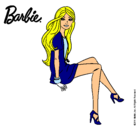 Dibujo Barbie sentada pintado por Raskol