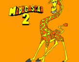Dibujo Madagascar 2 Melman pintado por luis123