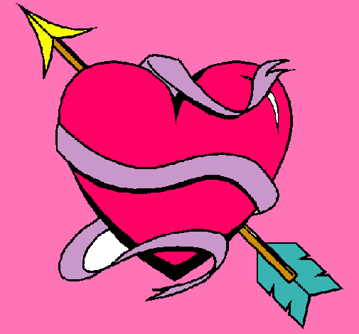 Dibujo Corazón con flecha pintado por circiuxx