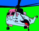 Dibujo Helicóptero al rescate pintado por shamed
