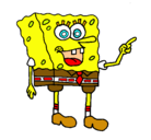 Dibujo Bob Esponja pintado por dios