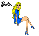 Dibujo Barbie sentada pintado por socigam