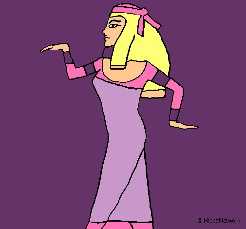 Dibujo Bailarina egipcia  pintado por valAmor