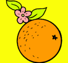 Dibujo naranja pintado por la_morena