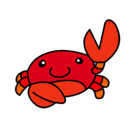 Dibujo Acuarel el cangrejo pintado por rosybelqit