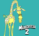 Dibujo Madagascar 2 Melman pintado por josefina07