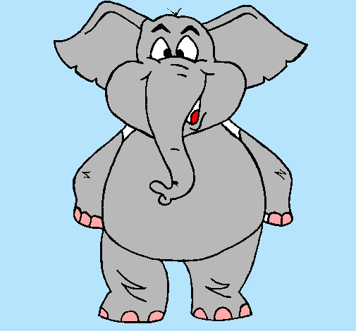 Elefante contento