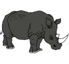 Dibujo Rinoceronte pintado por 8341