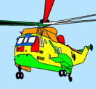 Dibujo Helicóptero al rescate pintado por dragonperman