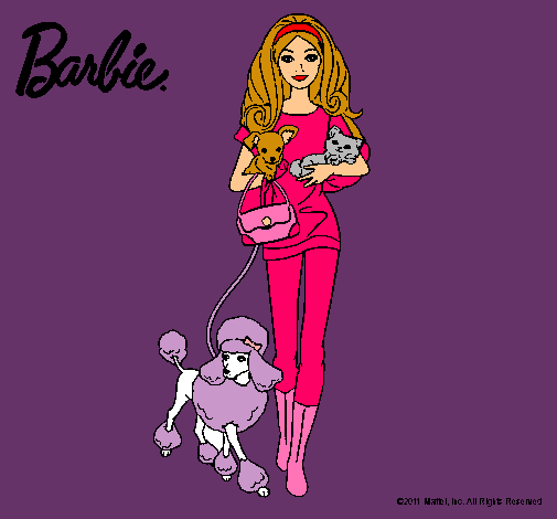 Barbie con sus mascotas