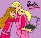 Dibujo El nuevo portátil de Barbie pintado por raiimar
