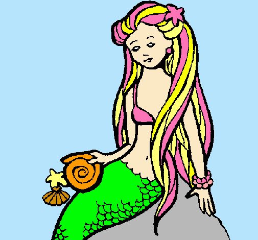 Sirena con caracola