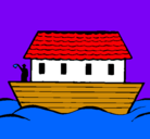 Dibujo Arca de Noe pintado por celin