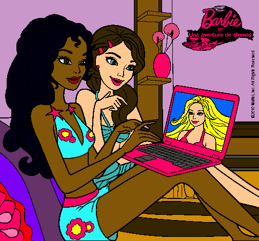 Barbie chateando