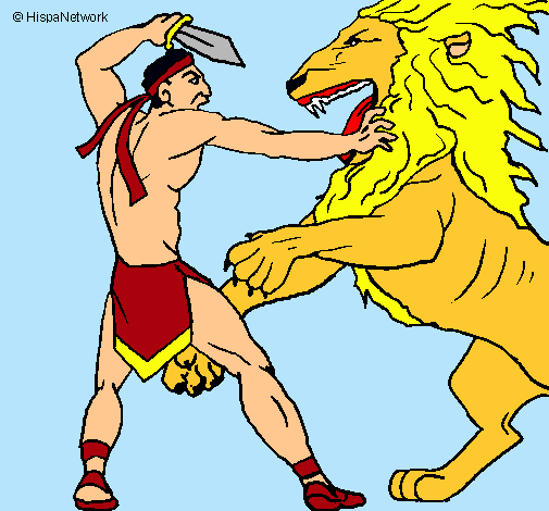 Gladiador contra león