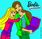 Dibujo El nuevo portátil de Barbie pintado por evita99