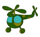 Dibujo Helicóptero adornado pintado por julioooooooo
