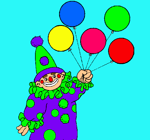 Payaso con globos