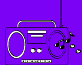 Dibujo Radio cassette 2 pintado por xaasa3333333
