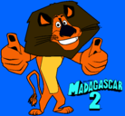 Dibujo Madagascar 2 Alex pintado por ivone_17