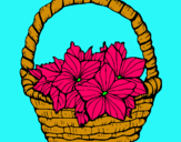 Dibujo Cesta de flores 2 pintado por marisolcumbi