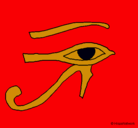 Dibujo Ojo Horus pintado por marta5