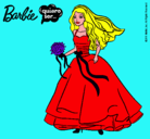 Dibujo Barbie vestida de novia pintado por da-al-lo-ja