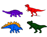 Dibujo Dinosaurios de tierra pintado por dinosaurios