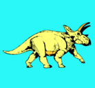 Dibujo Triceratops pintado por LRDHV