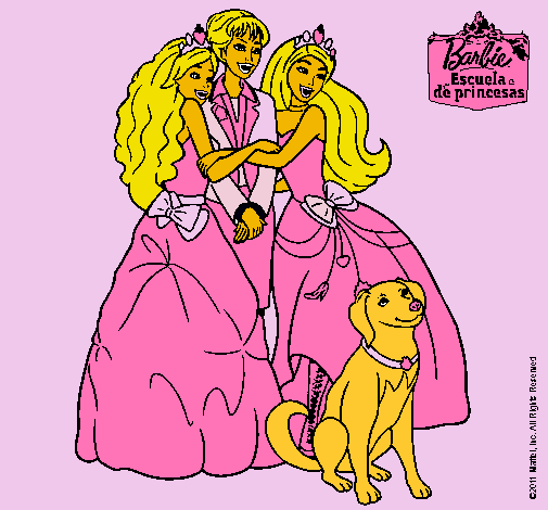 Barbie feliz, es princesa