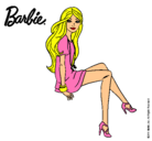 Dibujo Barbie sentada pintado por CAMILA456789