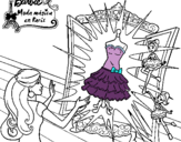 Dibujo El vestido mágico de Barbie pintado por beab