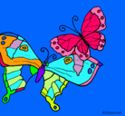 Dibujo Mariposas pintado por cocol