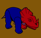 Dibujo Triceratops II pintado por alancito