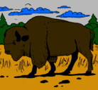 Dibujo Búfalo  pintado por yamiilaa