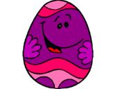 Dibujo Huevo de pascua feliz pintado por kassy