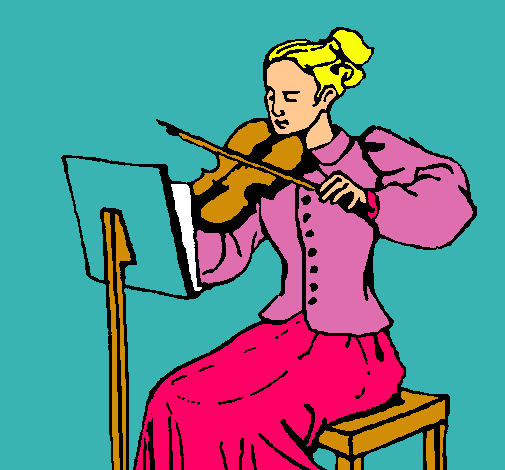 Dama violinista