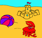 Dibujo Playa 2 pintado por jenhizita 