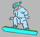 Dibujo Snowboard pintado por ainhoa98