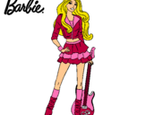 Dibujo Barbie rockera pintado por xulita10