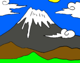 Dibujo Monte Fuji pintado por rfaaabaaeefg