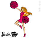 Dibujo Barbie animadora pintado por rosazc