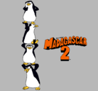 Dibujo Madagascar 2 Pingüinos pintado por valdo